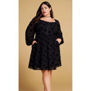Disney Mickey Mouse Spider Corset Midi Dress 2 XXL Black Velvet Grunge Regency